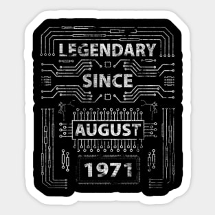 Electronics electrics birthday 1971 50 years profession Sticker